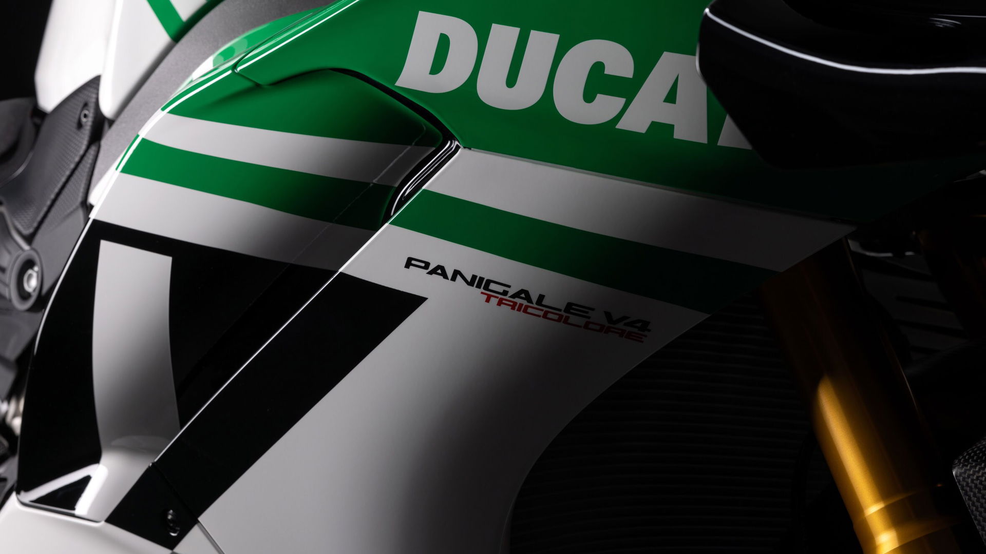 The side fairing of the Panigale Tricolore