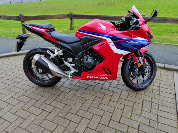 Honda CBR500R test ride bike