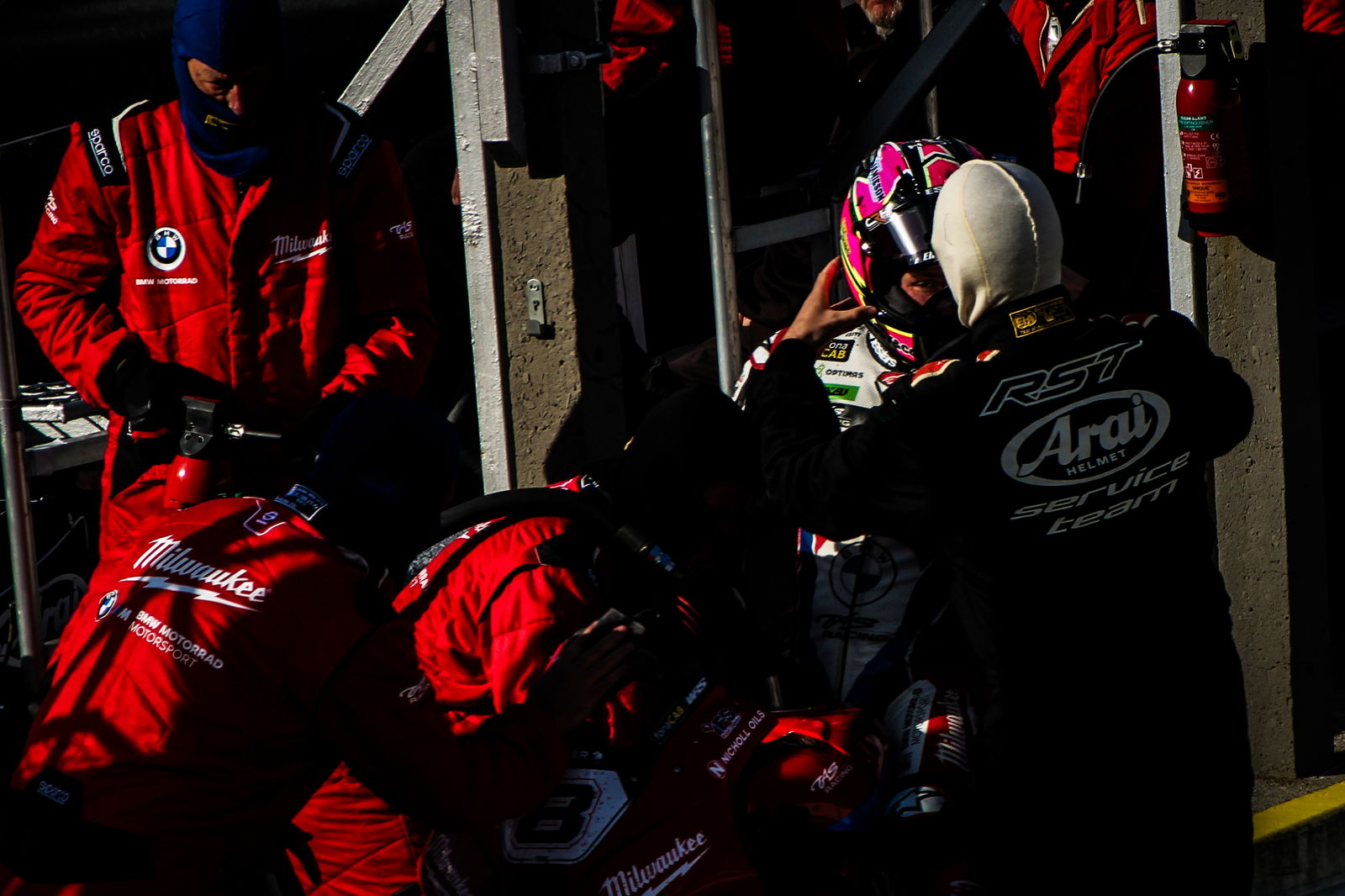 Davey Todd, 2024 Isle of Man TT, Senior TT pit stop.