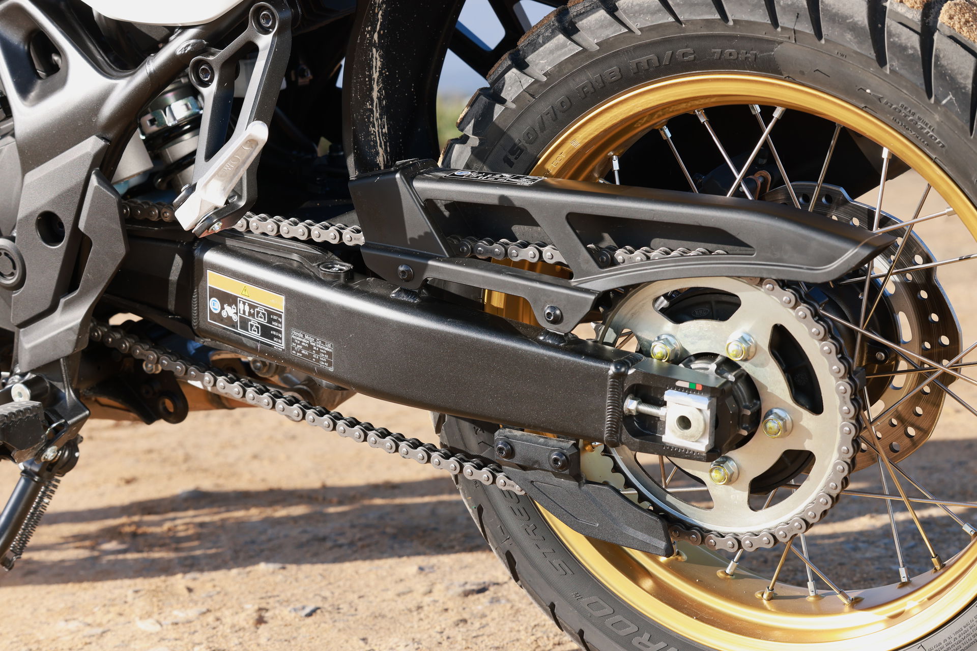 The rear shock features revised settings to make the bike feel more agile