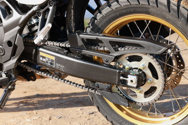 The rear shock features revised settings to make the bike feel more agile