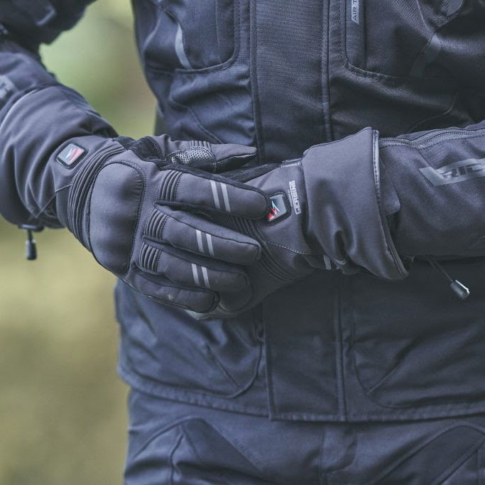 The Richa Inferno V12 heated motorcycle gloves