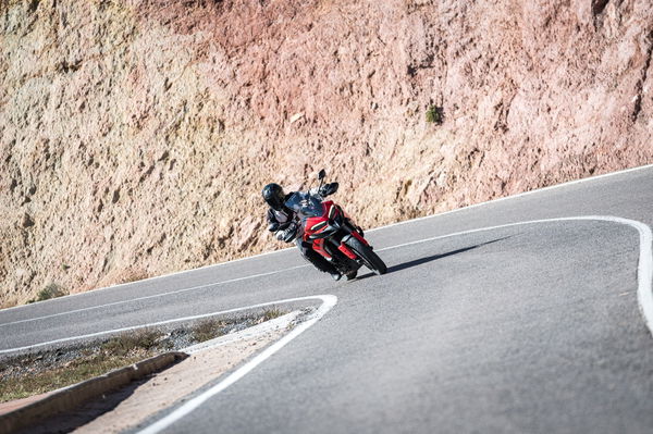 Cornering on the Multistrada V2 S