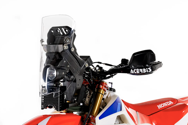 The Honda CRF450RX Rally navigation tower