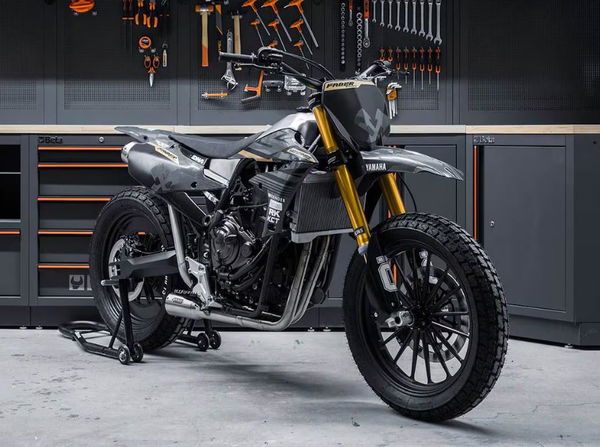 Rough Crafts Yamaha supermoto custom build