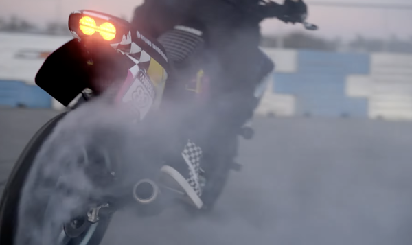 The RSD CFMoto Ibex 450 "The Vandal" - burnout