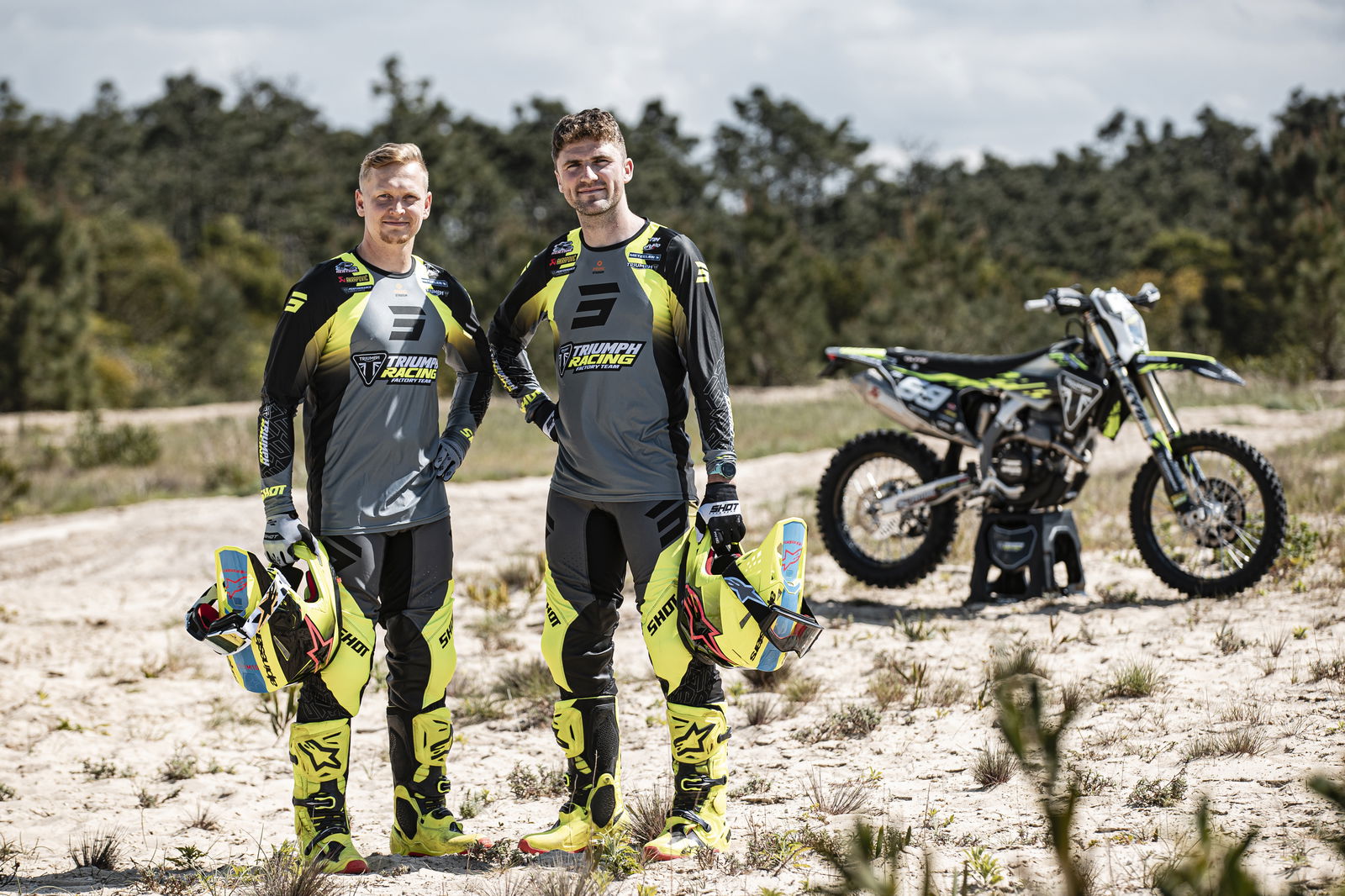 The Triumph Factory Racing Enduro Team