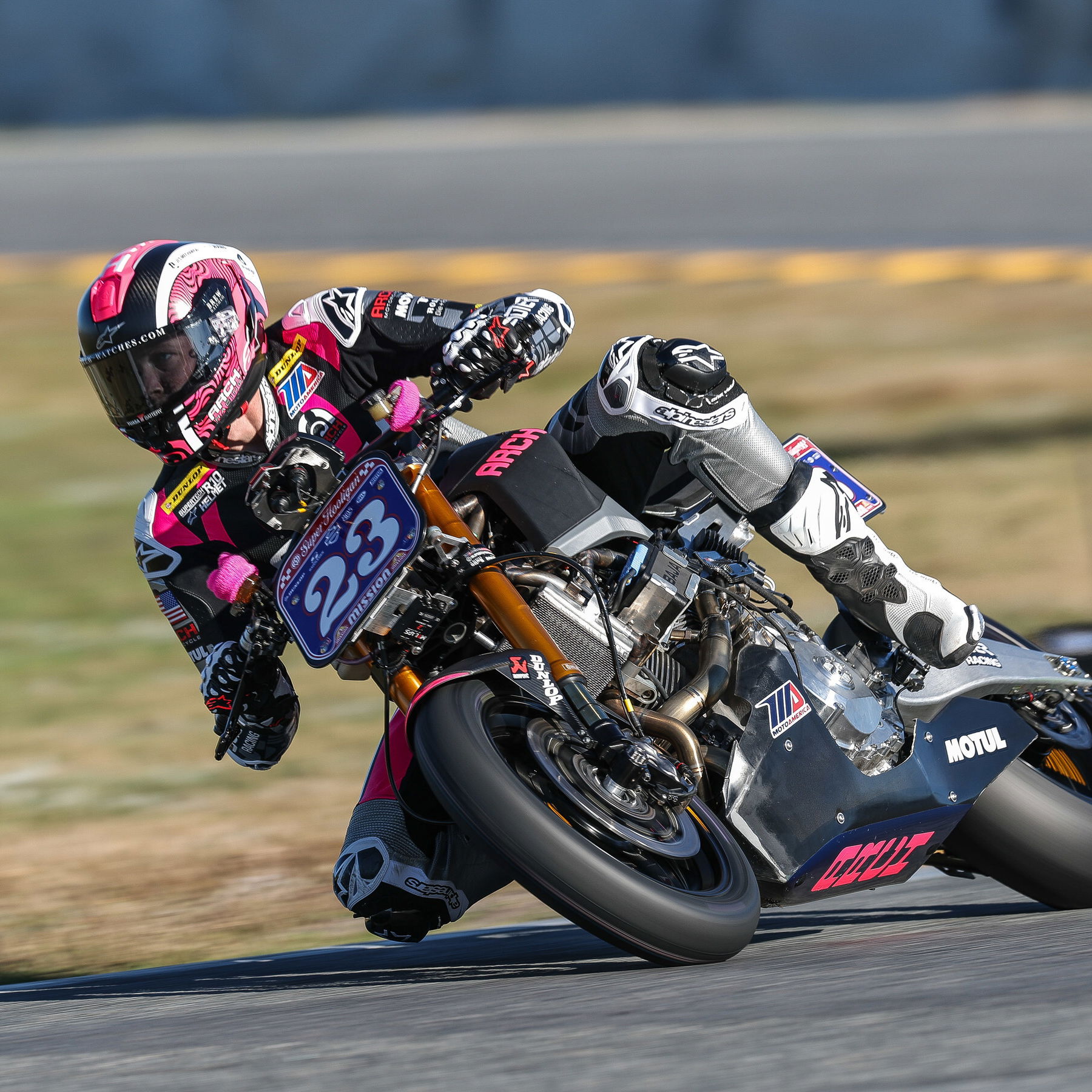 The Arch Racing bike taking part in the MotoAmerica Super Hooligan class