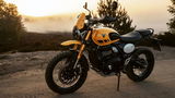 The Triumph Scrambler 400 XC
