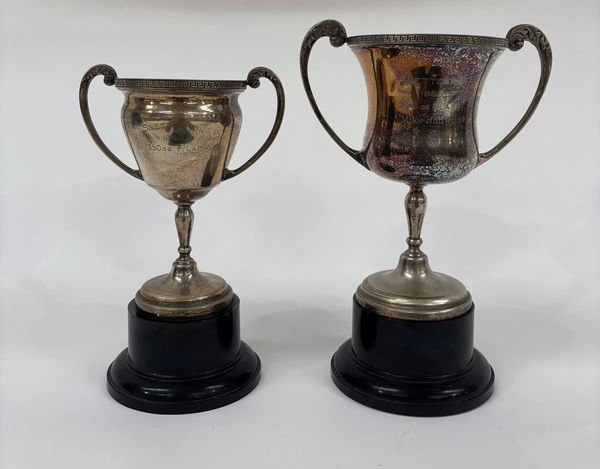 Two Mike Hailwood Trophies