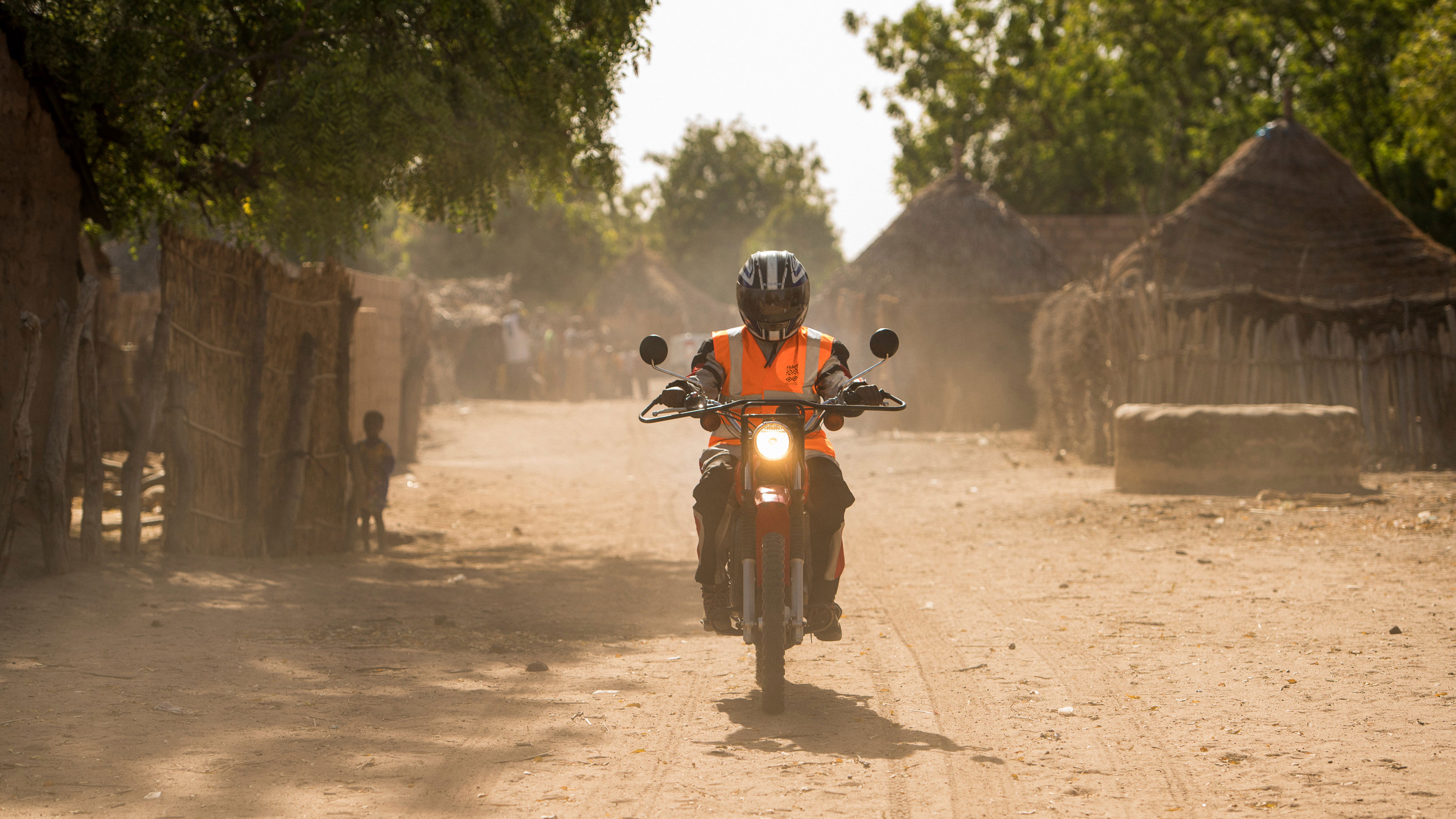 A Riders for Health Yamaha AG100