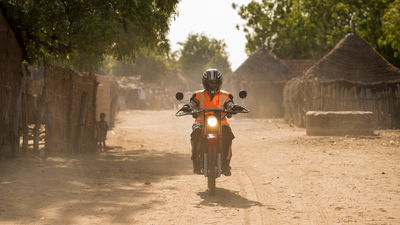 A Riders for Health Yamaha AG100