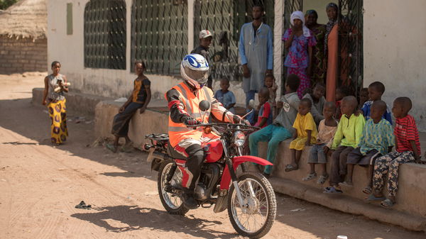 A Riders for Health Yamaha AG100