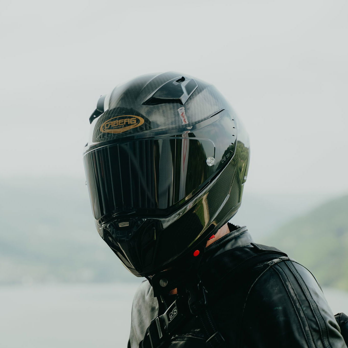 The Caberg GP01 FIM-Approved motorcycle helmet