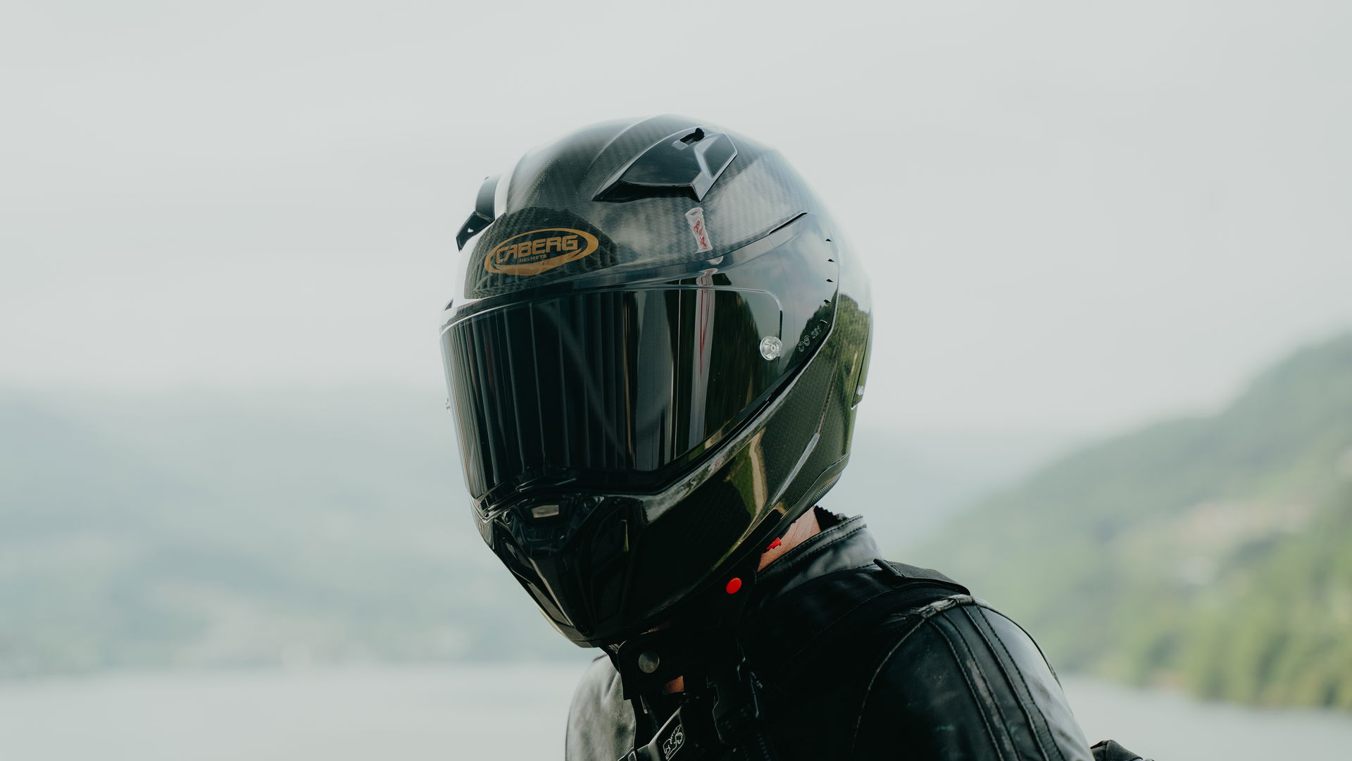 The Caberg GP01 FIM-Approved motorcycle helmet
