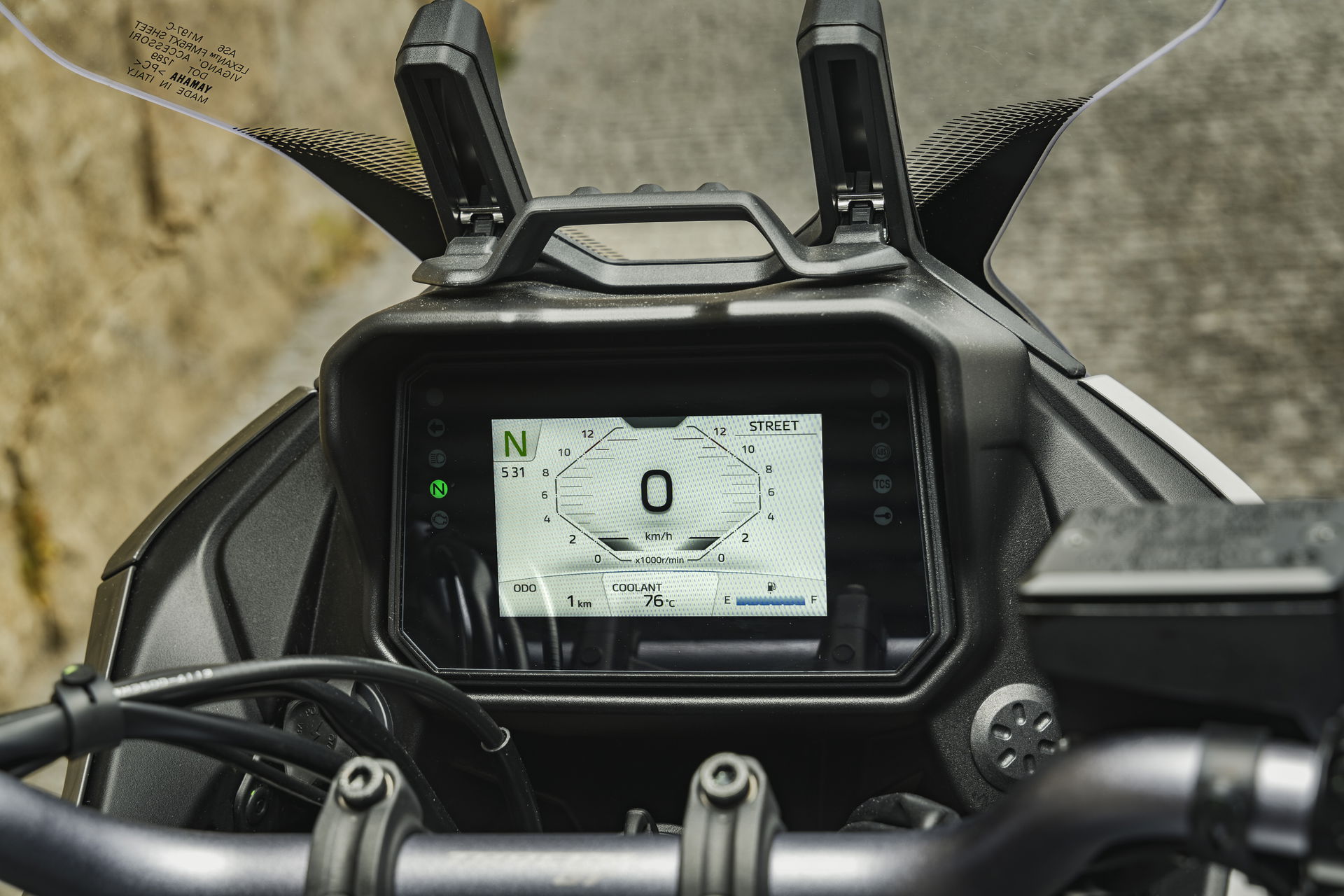 The new TFT dash as found on both the Tracer 7 and Tracer 7 GT