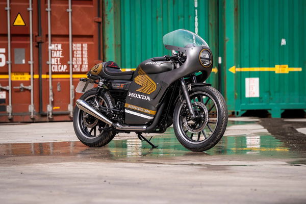 A custom Honda GB350S