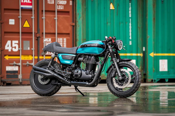 A custom Honda GB350S
