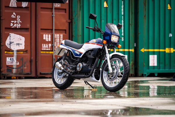 A custom Honda GB350S