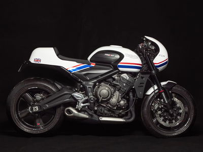 An FCR Triumph Trident 660 Cafe Racer