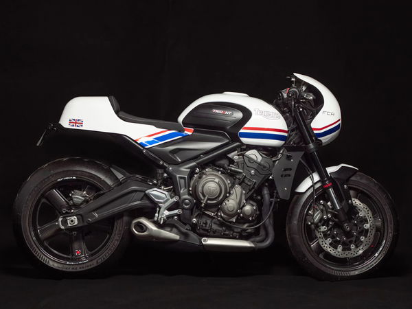 An FCR Triumph Trident 660 Cafe Racer