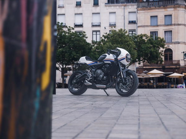 An FCR Triumph Trident 660 Cafe Racer