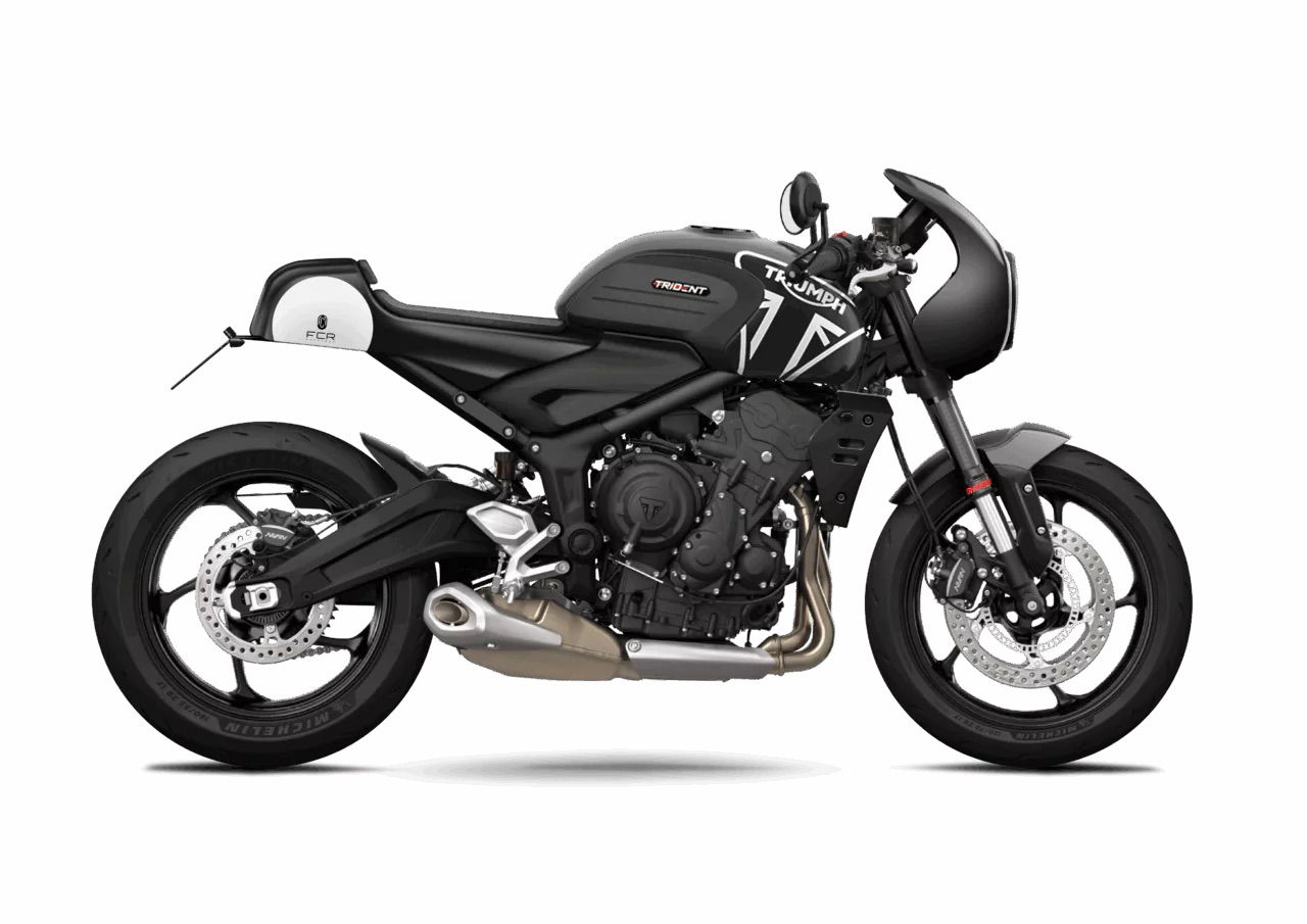 An FCR Triumph Trident 660 Cafe Racer