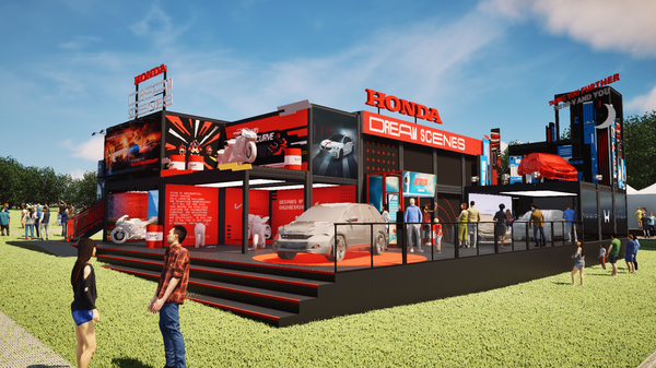 The Honda stand at FoS