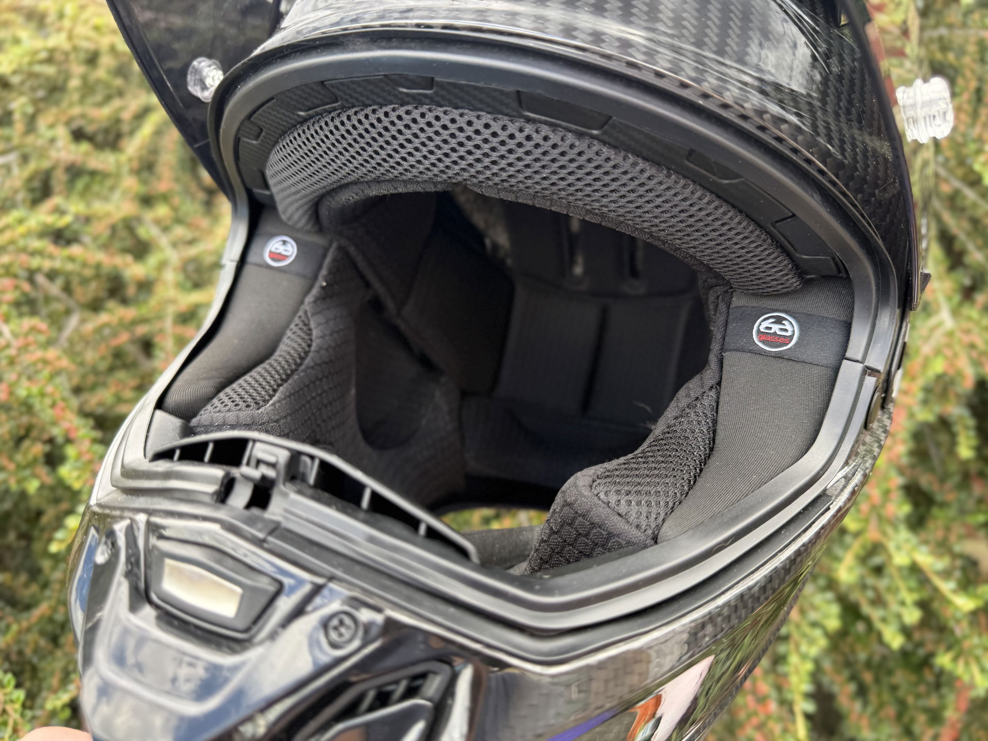 The visor opening of the GP01