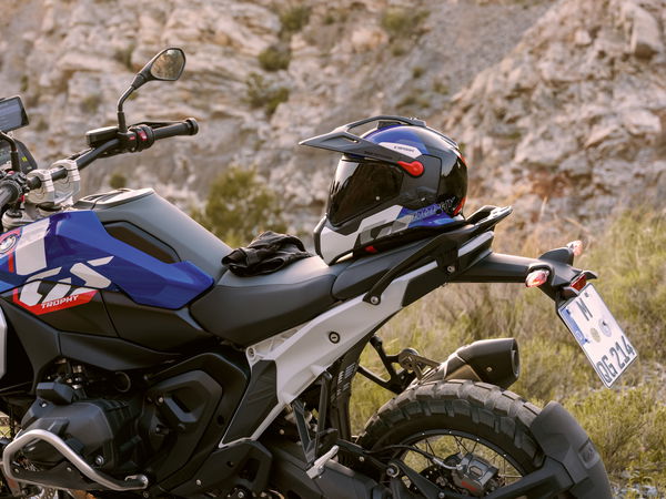 BMW GS helmet and bike