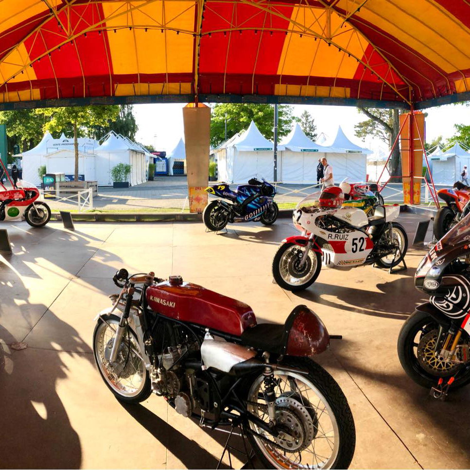 Bikes at FIM Historic Event Calendar - Le Mans Classic. Credit - Amicale Spirit of Speed