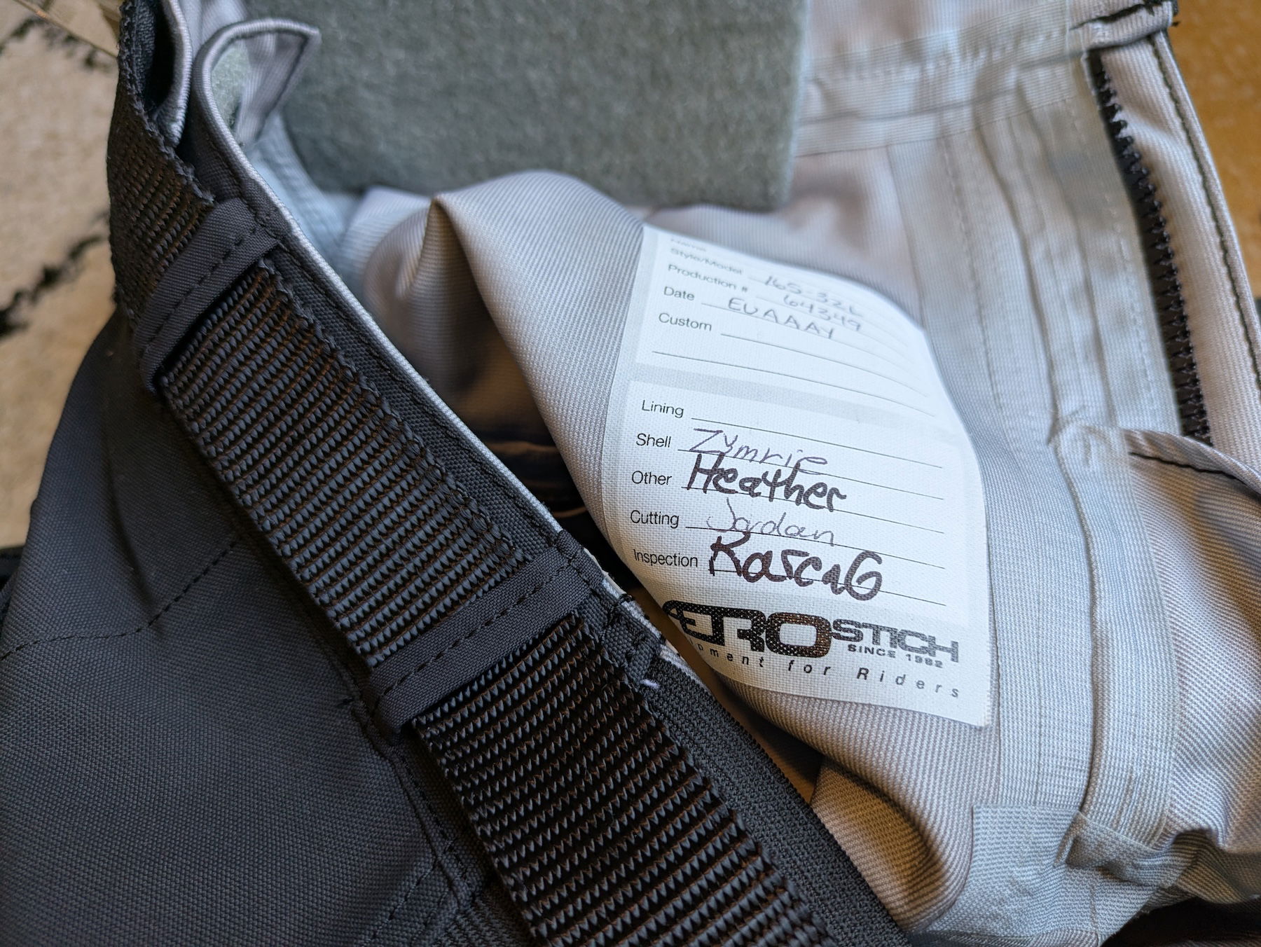 The people who made my AD-1 riding trousers