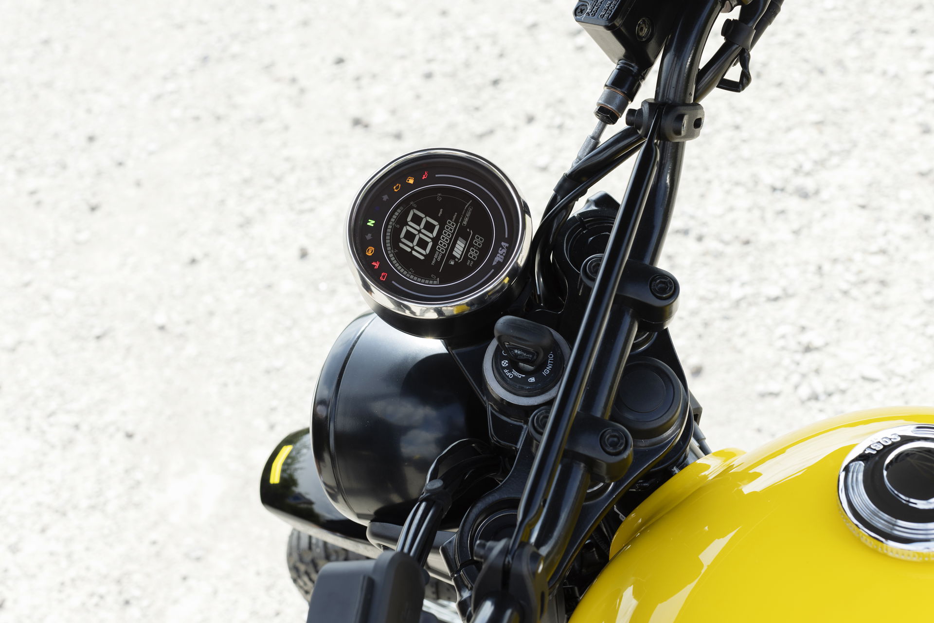 The display is easy to read