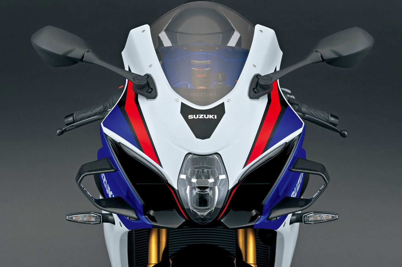 The winglets are borrowed from Suzuki's Suzuka 8 Hour race bike
