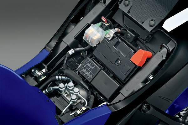A new lightweight lithium battery is standard kit