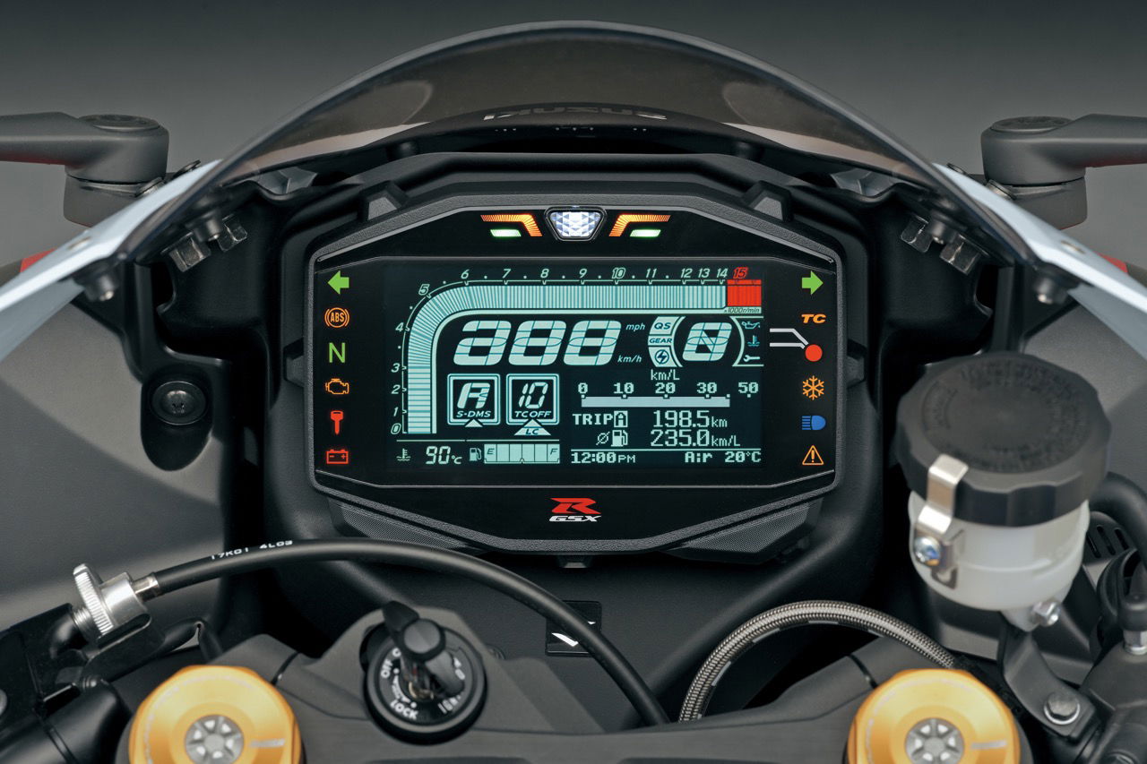 The bike does gain new electronics - although no TFT