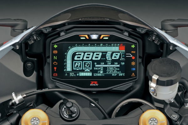 The bike does gain new electronics - although no TFT