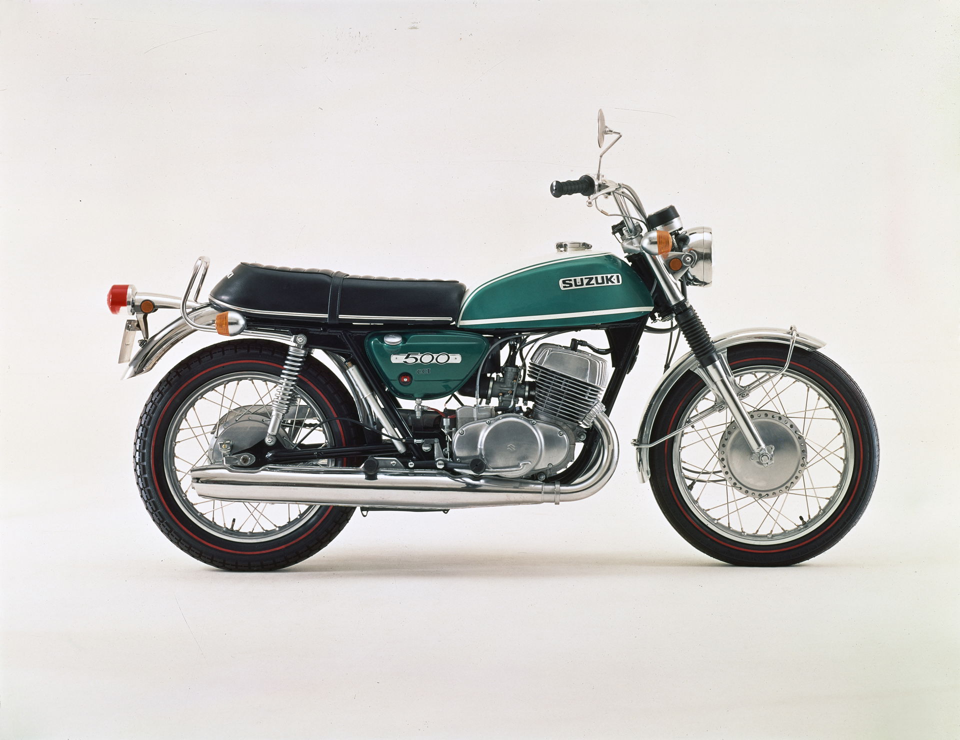 A 1971 Suzuki T500 - nicknamed 'The Titan'