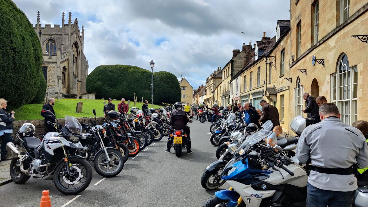 Bikers at the Calne Bike Meet. Credit - Calne Bike Meet