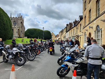 Bikers at the Calne Bike Meet. Credit - Calne Bike Meet