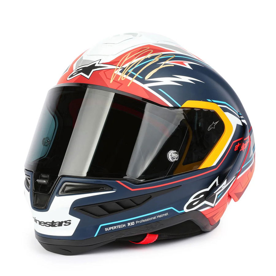Pedro Acosta signed helmet. Credit - MotoGP Authentics