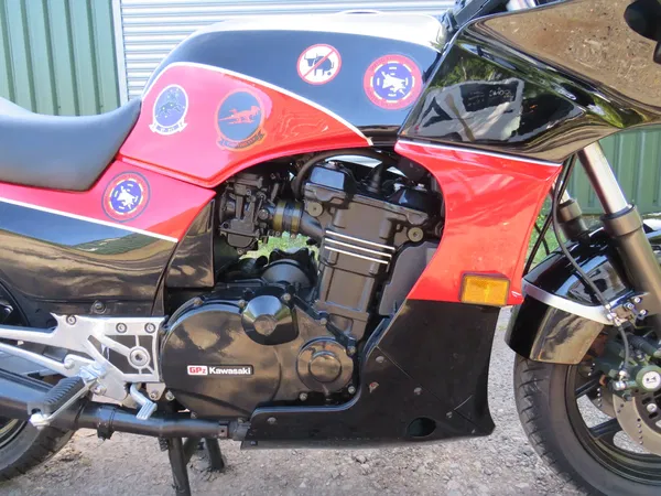 Kawasaki GPz900 'Top Gun' replica decals. Credit - Iconic Auctioneers