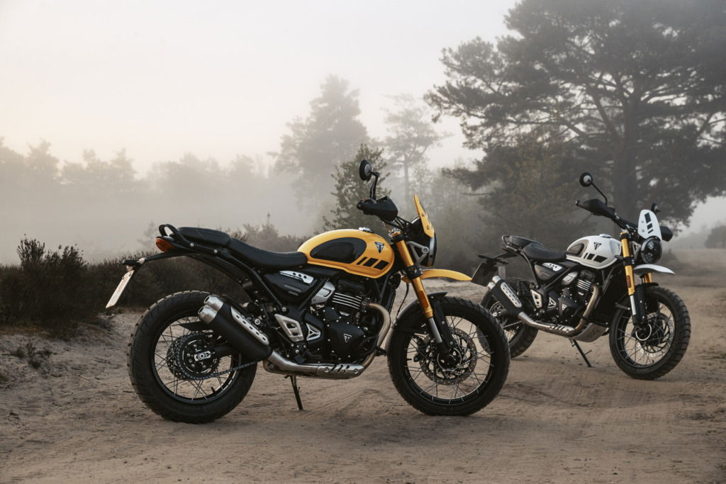 The Triumph Scrambler 400 XC