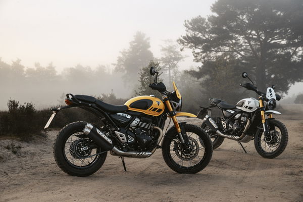 The Triumph Scrambler 400 XC