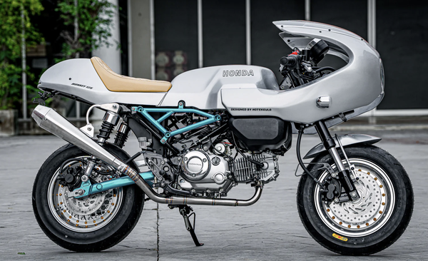 Side view of Paul Smart-inspired Honda Monkey. Credit - Note Kevlar