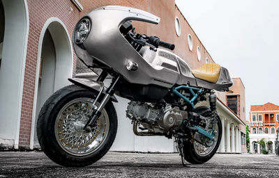 Ducati Paul Smart-inspired Honda Monkey. Credit - Note Kevlar.
