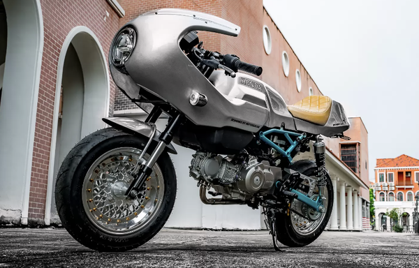Ducati Paul Smart-inspired Honda Monkey. Credit - Note Kevlar.