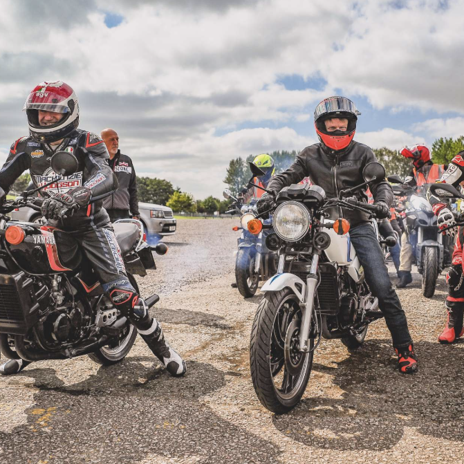 Riders setting off at 'Big Ride' event. Credit - Two Wheels for Life