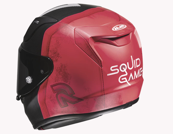 Squid Game HJC helmet design. Credit - HJC