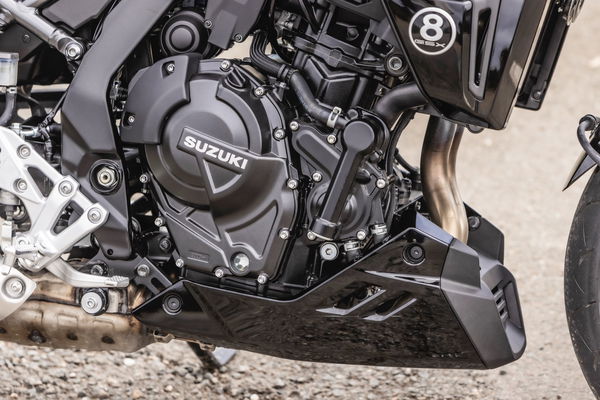 The engine is a 776cc parallel twin making 80bhp at 8500rpm and 57lb ft at 6,800rpm